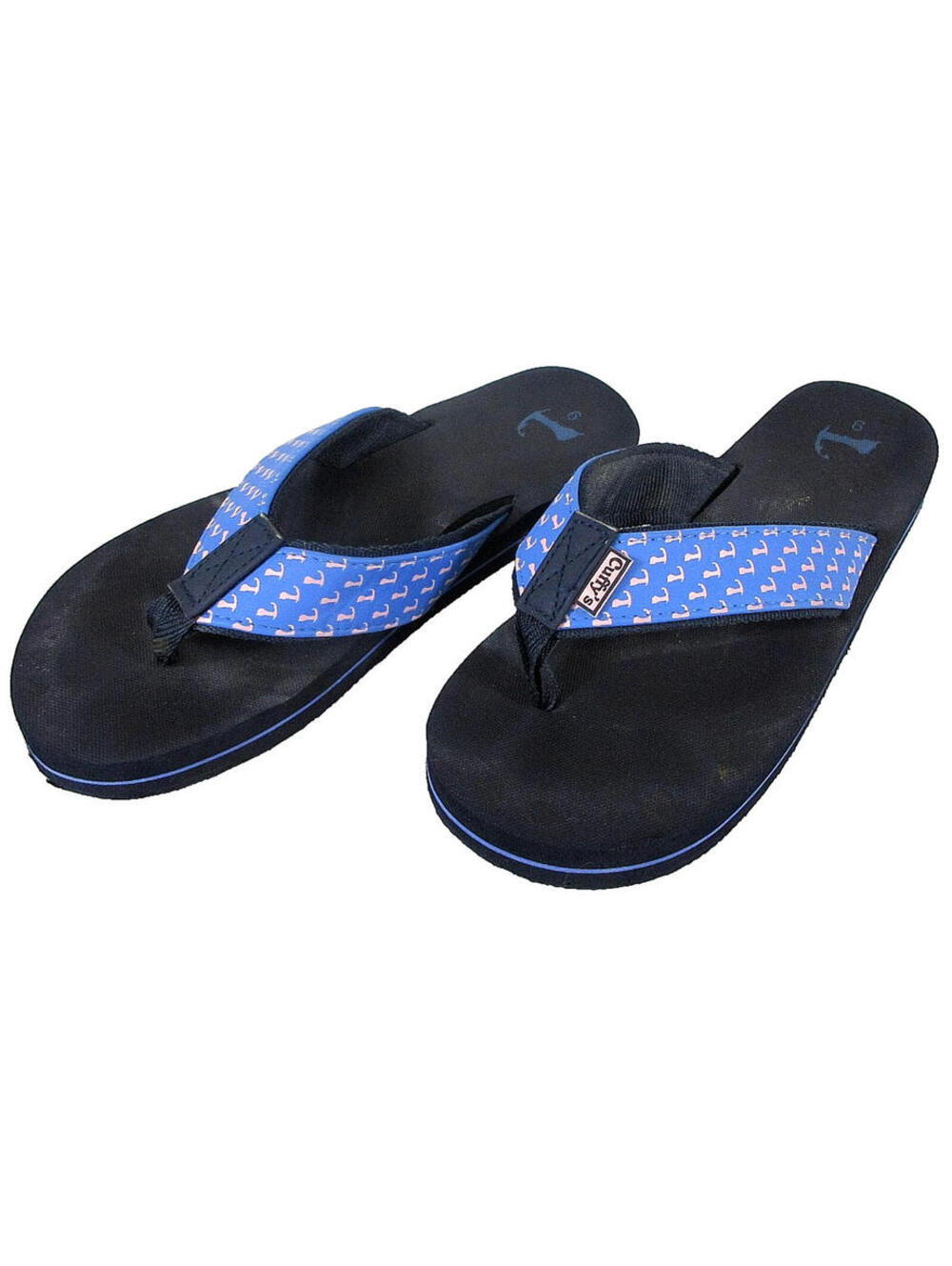 Cuffy's Mens Slip-On Flip-Flops Thong Sandal Open Toe Size US9 EU42 Blue